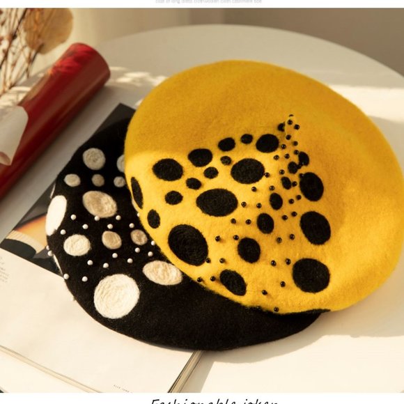 Designer Painter Hat | 100% Handmade Wool Felt - Picture 3 of 8